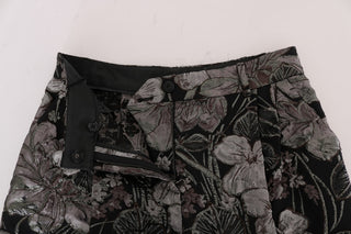 Dolce &amp; Gabbana Elegant High-Waist Brocade Shorts