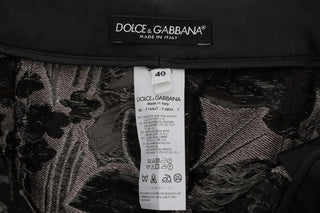 Dolce &amp; Gabbana Elegant High-Waist Brocade Shorts