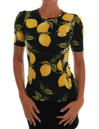 Dolce &amp; Gabbana Sicilian Lemon Print Silk Blouse