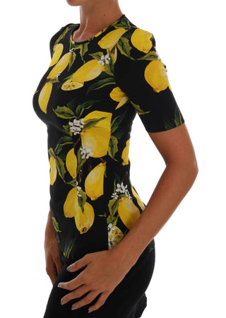 Dolce &amp; Gabbana Sicilian Lemon Print Silk Blouse