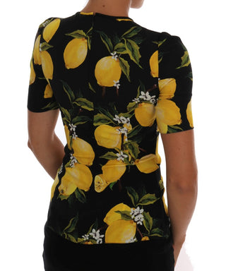 Dolce &amp; Gabbana Sicilian Lemon Print Silk Blouse