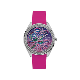 Guess Pink Silicone Watch