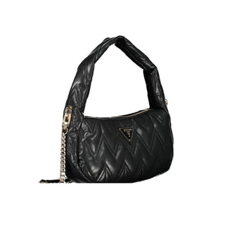 Guess Jeans Black Cotton Handbag