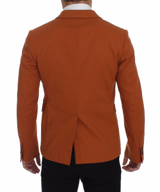 Dolce &amp; Gabbana Elegant Orange Casual Cotton Blend Blazer