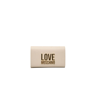 Love Moschino Beige Polyethylene Women Crossbody Bag