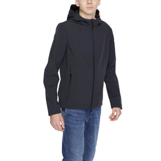 Suns Black Polyester Jackets & Coat