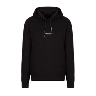 Armani Exchange Black Cotton Hoodie