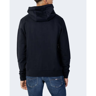 Armani Exchange Blue Cotton Hoodie