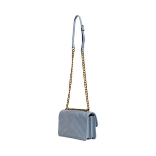 PINKO Blue Leather Handbag