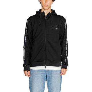 EA7 Emporio Armani Black Polyester Hoody
