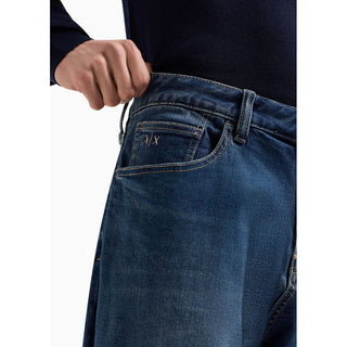 Armani Exchange Blue Cotton Jeans & Pant