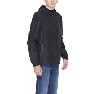 Suns Black Polyester Jackets & Coat