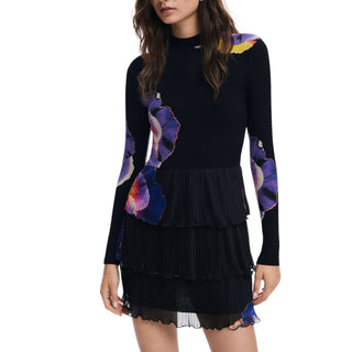 Desigual Black Viscose Dress