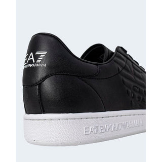 EA7 Emporio Armani Black And White Polyethylene Low Top Sneakers