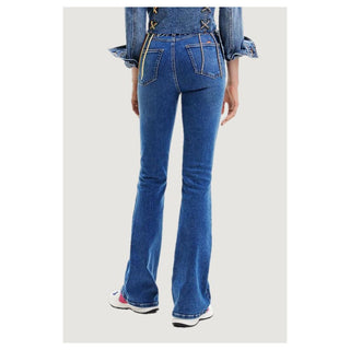 Desigual Blue Cotton Slim Fit Jean