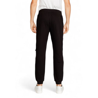 EA7 Emporio Armani Black Cotton Joggers Workout Pant