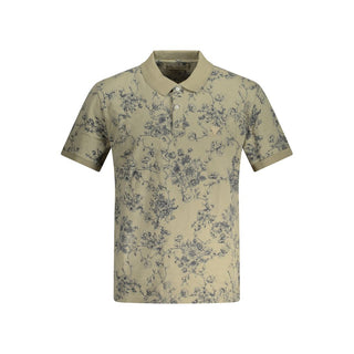 Guess Jeans Beige Cotton Men Polo Shirt