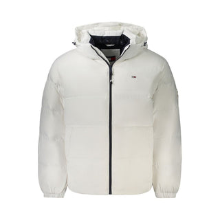 Tommy Hilfiger White Polyester Men Jacket