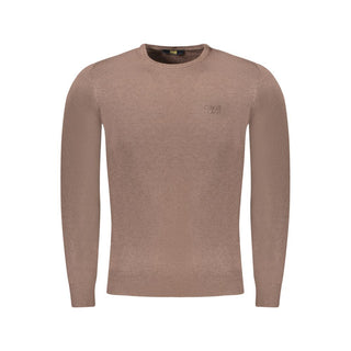 Cavalli Class Brown Polyester Sweater