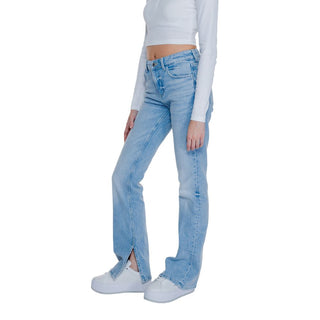 Guess Light Blue Cotton Jeans &amp; Pant