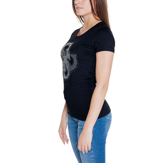 Guess Black Cotton Tops &amp; T-Shirt