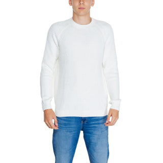Calvin Klein Jeans White Organic Cotton Sweatshirt