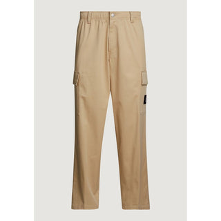 Calvin Klein Jeans Beige Cotton Rigenerato Jeans & Pant