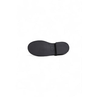 Tommy Hilfiger Black Leather Flat Shoes