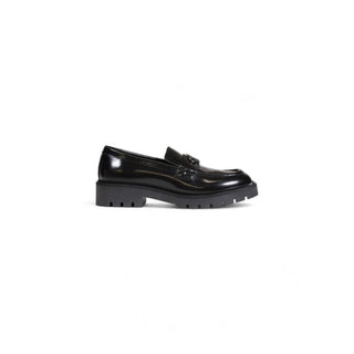 Calvin Klein Black Leather Flat Shoes