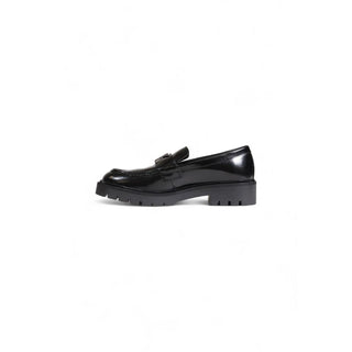 Calvin Klein Black Leather Flat Shoes