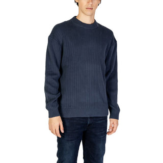 Calvin Klein Jeans Blue Cotton Sweater