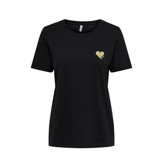 Only Black Cotton Tops &amp; T-Shirt