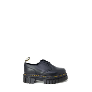 Dr. Martens Black Leather Flat Shoes