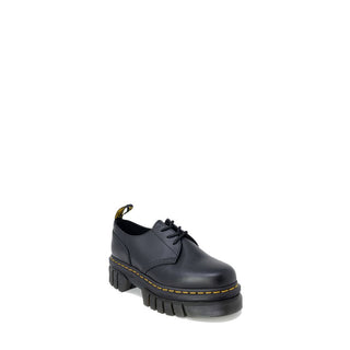 Dr. Martens Black Leather Flat Shoes