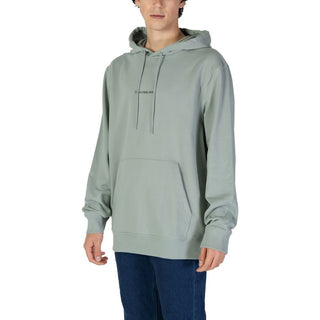 Calvin Klein Jeans Green Cotton Hoodie