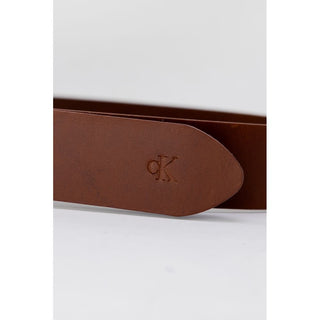 Calvin Klein Jeans Brown Leather Belt