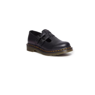 Dr. Martens Black Leather Flat Shoes