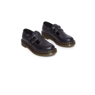 Dr. Martens Black Leather Flat Shoes