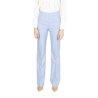 Sandro Ferrone Blue Viscose Pant