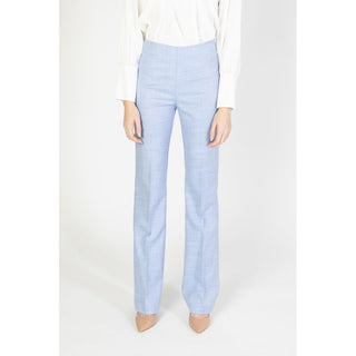 Sandro Ferrone Blue Viscose Pant