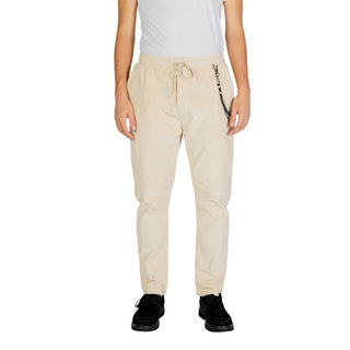 Gianni Lupo Cream Cotton Jeans &amp; Pant