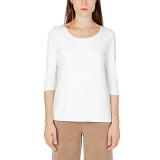 Street One Cream Cotton Long Sleeve T-Shirt