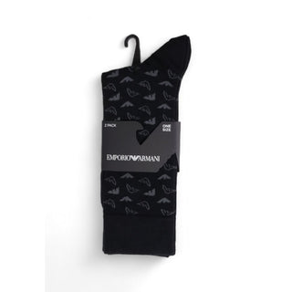 Emporio Armani Underwear Black Cotton Sock