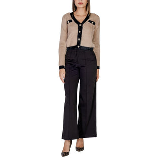ICHI Black Polyester Pant