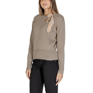 Alviero Martini Prima Classe Beige Polyester Sweater