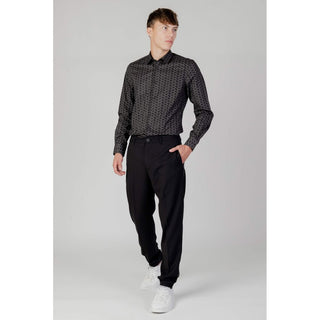 Antony Morato Gray Cotton Pattern Shirt