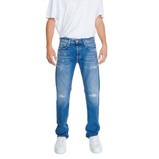 Replay Blue Cotton Jeans & Pant