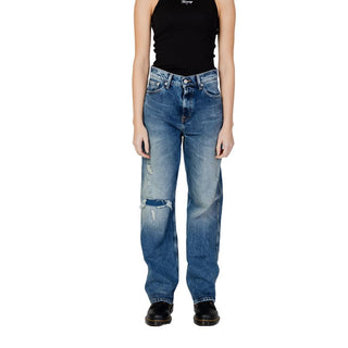 Tommy Hilfiger Jeans Blue Recycled Cotton Mom Jean