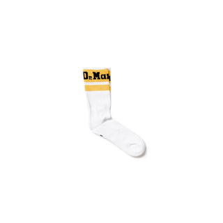 Dr. Martens White Polyester Sock