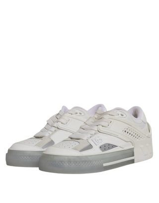 Dolce &amp; Gabbana White DG Logo CUSTOM 2.Zero Sneakers Shoes